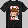 Santa's Not Real Crying Baby Short Sleeve White-Black Men's / Women's T Shirt U445