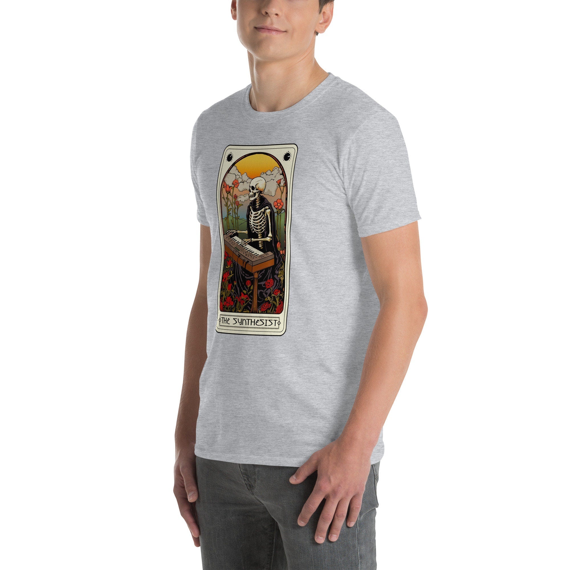 Synthesizer tarot card for electronic musician and synth player T-shirt