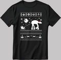 Funny Christmas Poster Short Sleeve White-Black Men's / Women's T Shirt U442