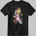 The Simpsons, Simpson drawing Short Sleeve White-Black Men's / Women's T Shirt R201