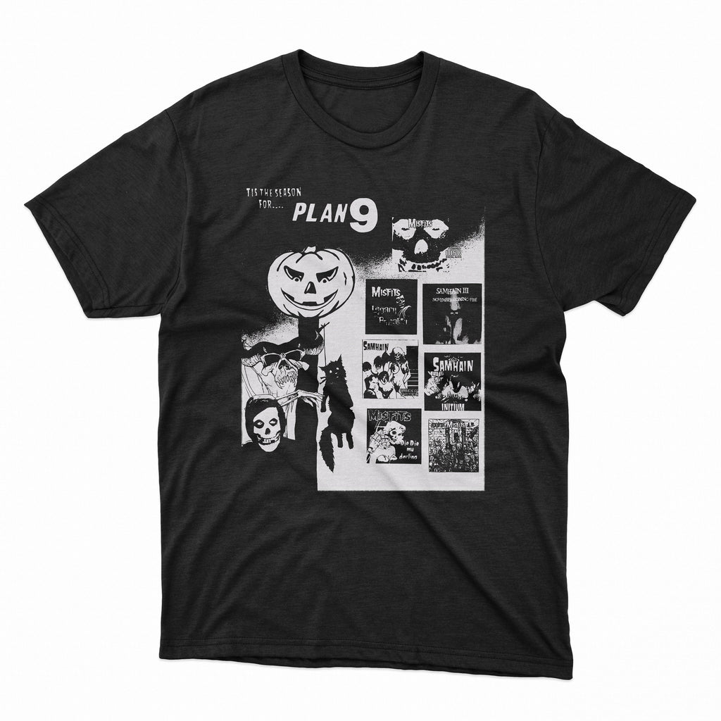 Plan 9 Records Shirt, Plan 9, The Victims, Misfits, Samhain, Glenn Danzig