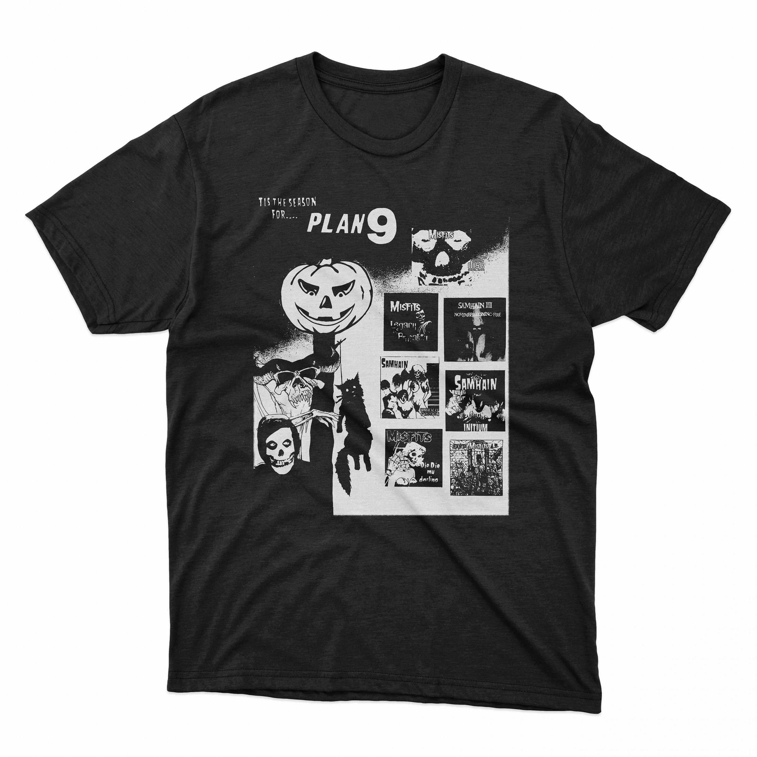 Plan 9 Records Shirt, Plan 9, The Victims, Misfits, Samhain, Glenn Danzig