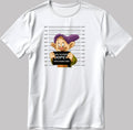 Cartoon Character Dopey Short Sleeve White-Black Men's / Women's T Shirt K789