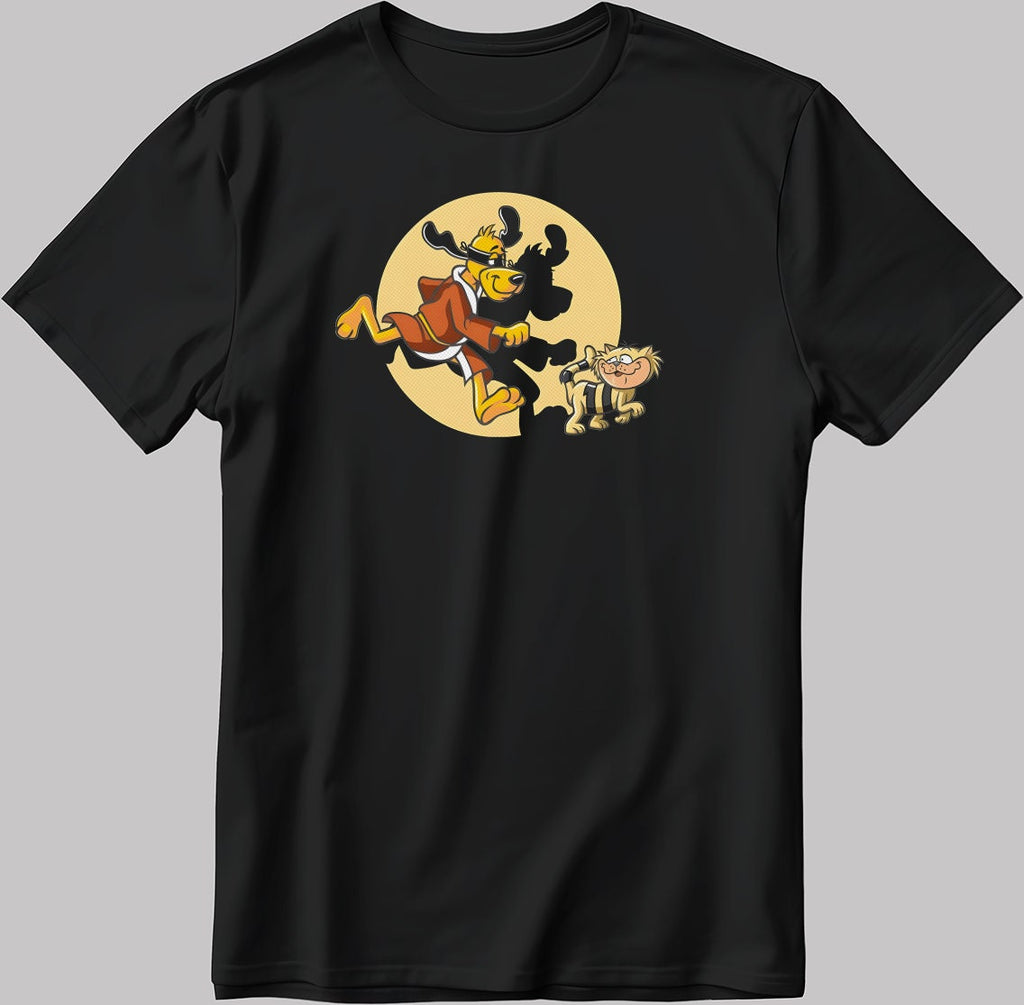 Hong Kong Phooey Short Sleeve White-Black Men's / Women's T Shirt S510