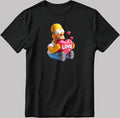 The Simpsons Valentine Days Short Sleeve White-Black Men's / Women's T Shirt C410