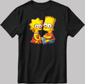 The Simpsons Valentine Days Short Sleeve White-Black Men's / Women's T Shirt C413
