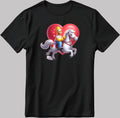 The Simpsons Valentine Days Short Sleeve White-Black Men's / Women's T Shirt C450