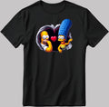 The Simpsons Valentine Days Short Sleeve White-Black Men's / Women's T Shirt C453