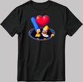 The Simpsons Valentine Days Short Sleeve White-Black Men's / Women's T Shirt C454