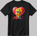 The Simpsons Valentine Days Short Sleeve White-Black Men's / Women's T Shirt C462