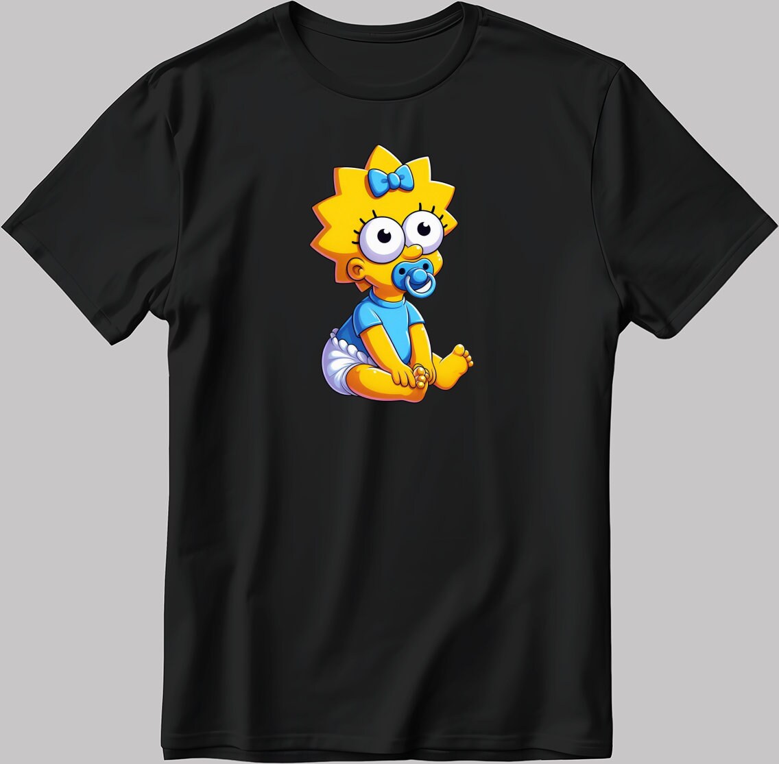 The Simpsons Valentine Days Short Sleeve White-Black Men's / Women's T Shirt C474