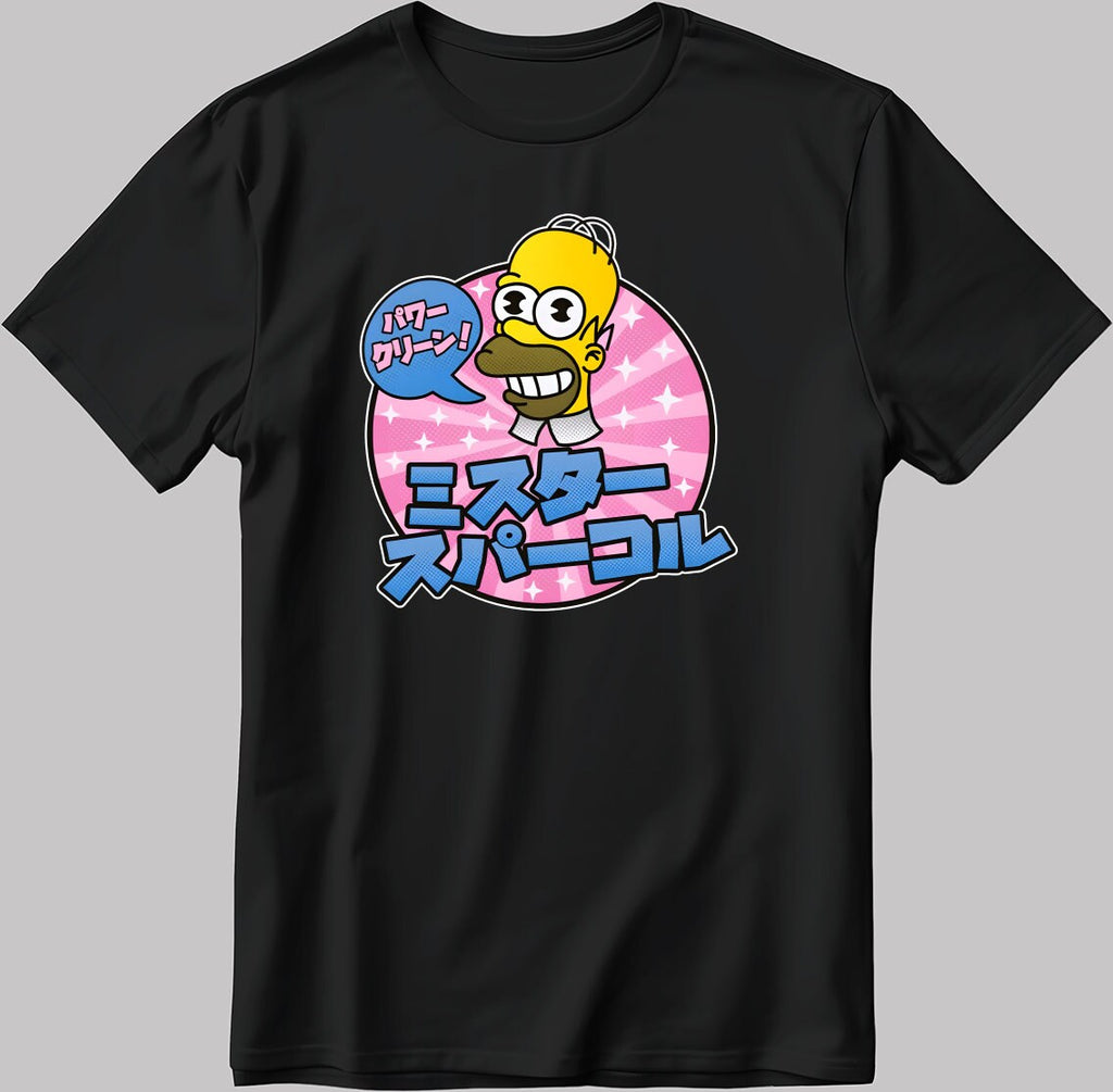 The Simpons Homer Short Sleeve White-Black Men's / Women's T Shirt N120