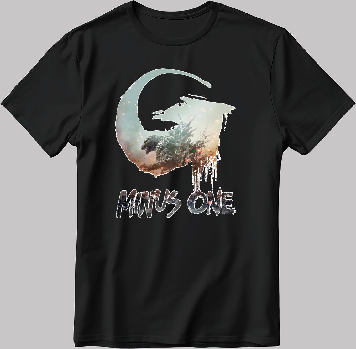 Minus One Figure Short Sleeve White-Black Men's / Women's T Shirt N129