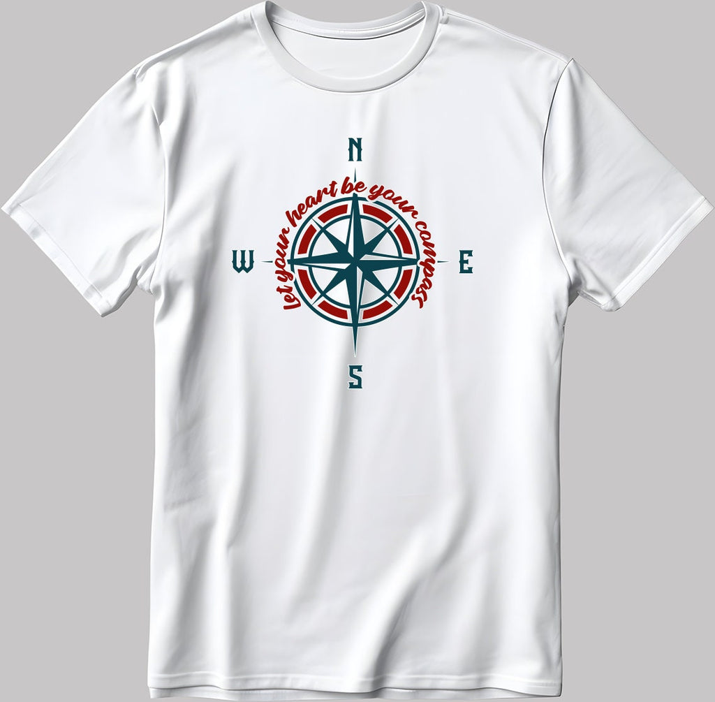 Let Your heart be your Short Sleeve White-Black Men's / Women's T Shirt C316