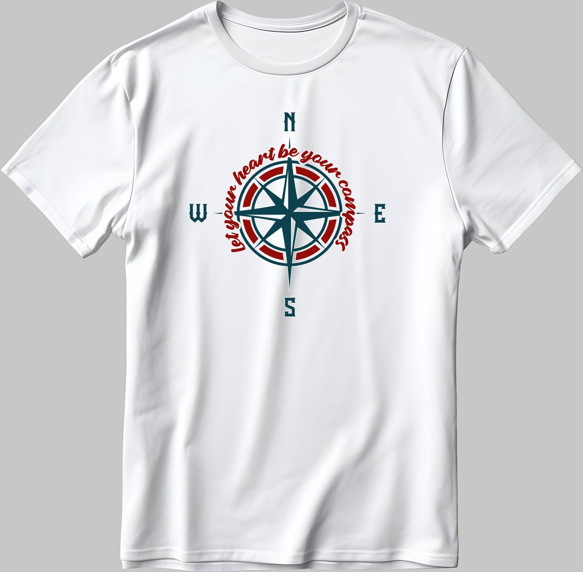 Let Your heart be your Short Sleeve White-Black Men's / Women's T Shirt C316