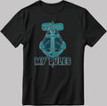 My boat my rules Short Sleeve White-Black Men's / Women's T Shirt C320