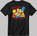 The Simpsons Valentine Days Short Sleeve White-Black Men's / Women's T Shirt C500