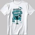 Vacation Mode Short Sleeve White-Black Men's / Women's T Shirt C338