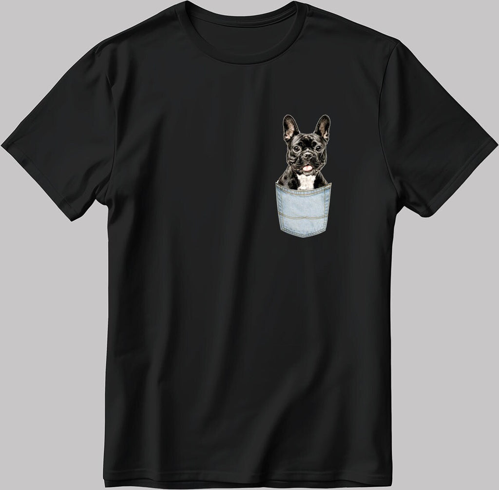 Cute Dog Short Sleeve White-Black Men's / Women's T Shirt K219