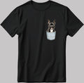 Cute Dog Short Sleeve White-Black Men's / Women's T Shirt K219