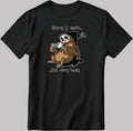 Sorry I Can't I'm Very Busy Short Sleeve White-Black Men's / Women's T Shirt K236
