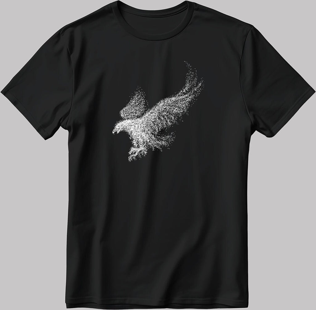 Cool Bird Short Sleeve White-Black Men's / Women's T Shirt K324