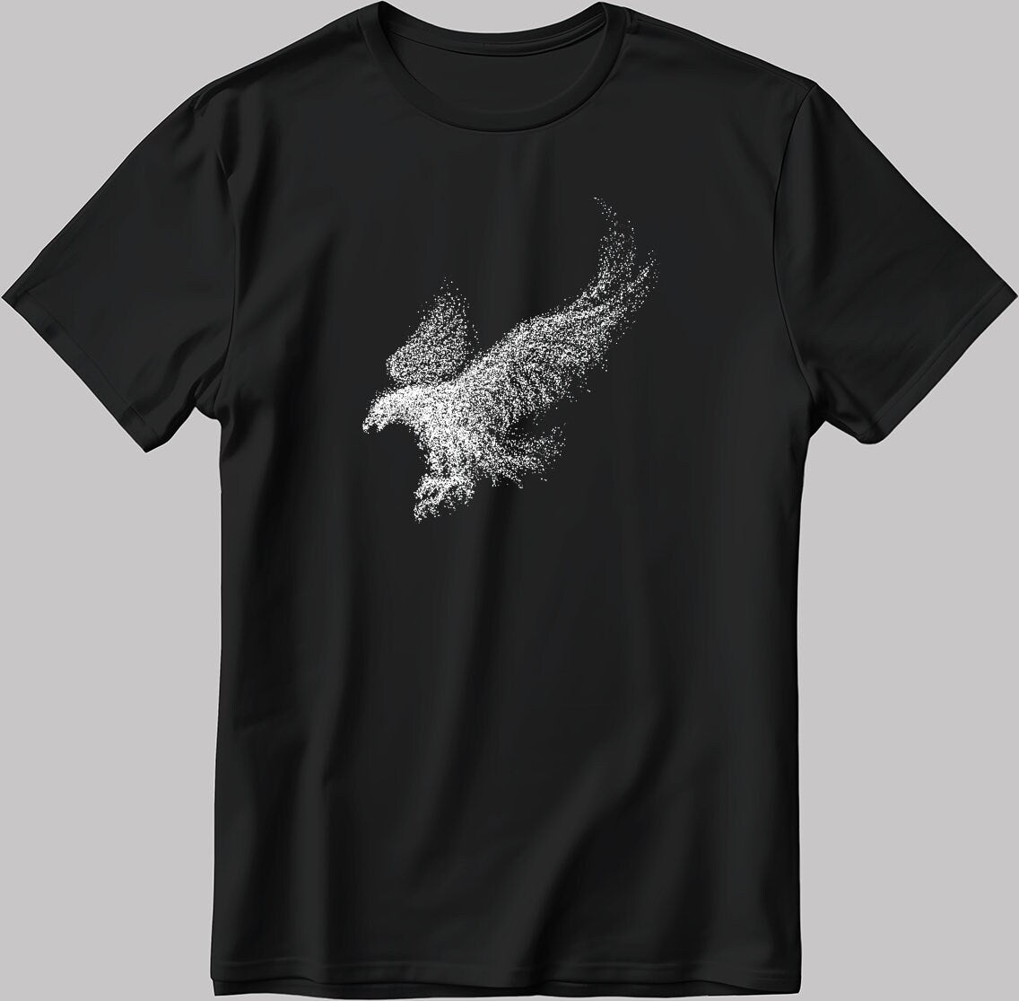 Cool Bird Short Sleeve White-Black Men's / Women's T Shirt K324
