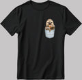 Funny Animal Short Sleeve White-Black Men's / Women's T Shirt K640