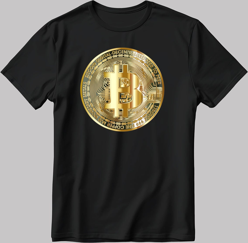 Bitcoin Short Sleeve White-Black Men's / Women's T Shirt K758
