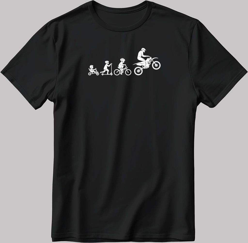 Evolution Rider Short Sleeve White-Black Men's / Women's T Shirt K781