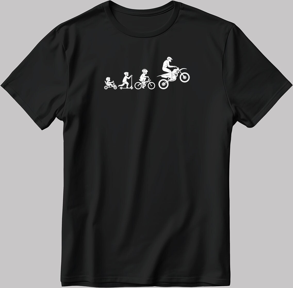 Evolution Rider Short Sleeve White-Black Men's / Women's T Shirt K781