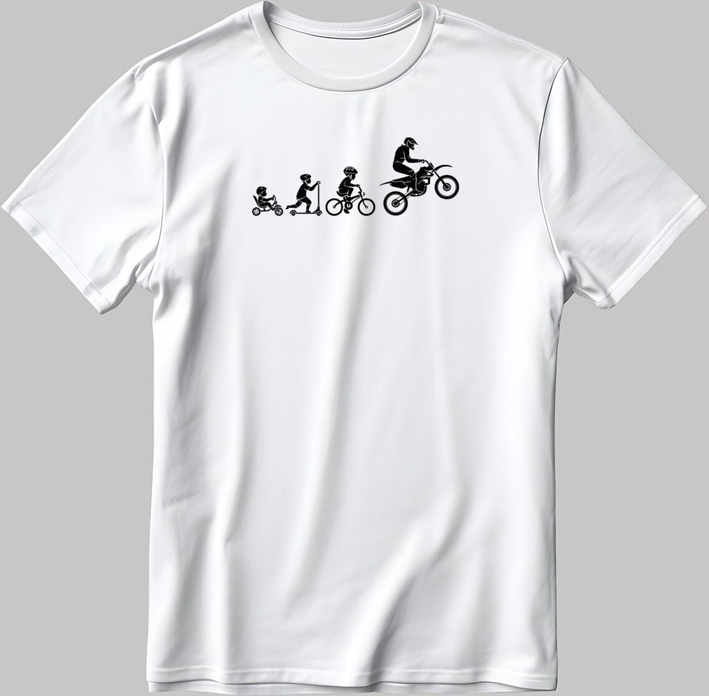 Evolution Rider Short Sleeve White-Black Men's / Women's T Shirt K781