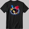 The Simpsons Valentine Days Short Sleeve White-Black Men's / Women's T Shirt C420