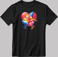 The Simpsons Valentine Days Short Sleeve White-Black Men's / Women's T Shirt C432