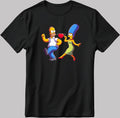 The Simpsons Valentine Days Short Sleeve White-Black Men's / Women's T Shirt C435