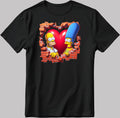 The Simpsons Valentine Days Short Sleeve White-Black Men's / Women's T Shirt C459