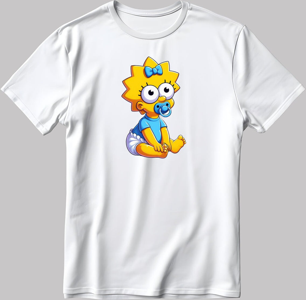 The Simpsons Valentine Days Short Sleeve White-Black Men's / Women's T Shirt C474