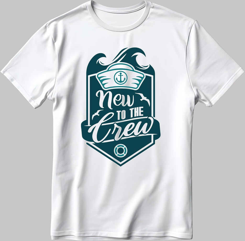 New To The Crew Short Sleeve White-Black Men's / Women's T Shirt C321