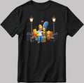 The Simpsons Valentine Days Short Sleeve White-Black Men's / Women's T Shirt C493