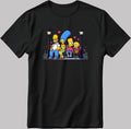 The Simpsons Valentine Days Short Sleeve White-Black Men's / Women's T Shirt C494