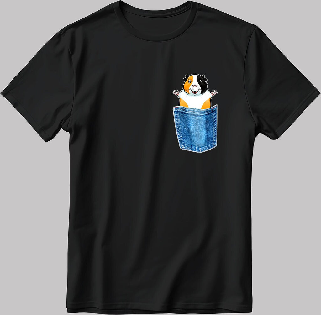 Cute Animal Figure Short Sleeve White-Black Men's / Women's T Shirt K221