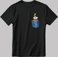 Cartoon Character Goofy Short Sleeve White-Black Men's / Women's T Shirt K702