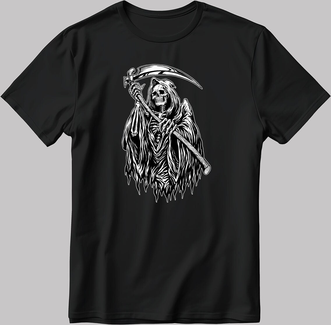 Death Angel Short Sleeve White-Black Men's / Women's T Shirt K1013