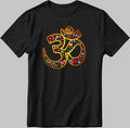Om Logo Yoga Short Sleeve White-Black Men's / Women's T Shirt K1058