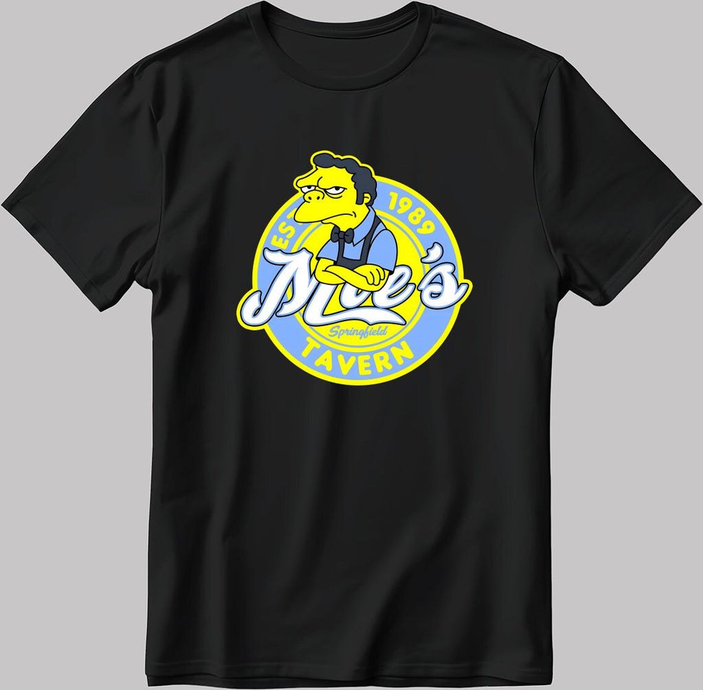 The Simpsons Parody Tavern Short Sleeve White-Black Men's / Women's T Shirt N220
