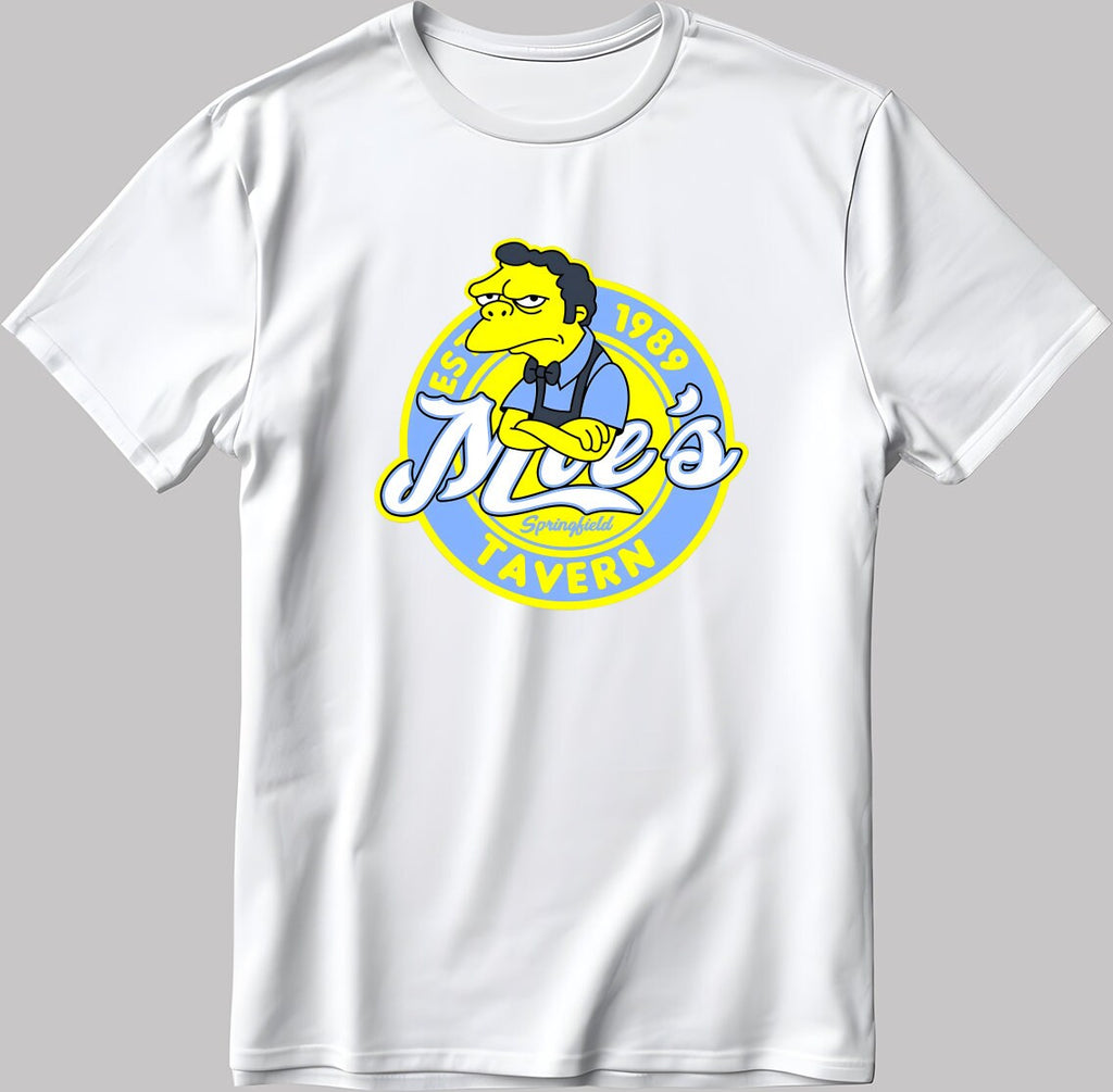 The Simpsons Parody Tavern Short Sleeve White-Black Men's / Women's T Shirt N220