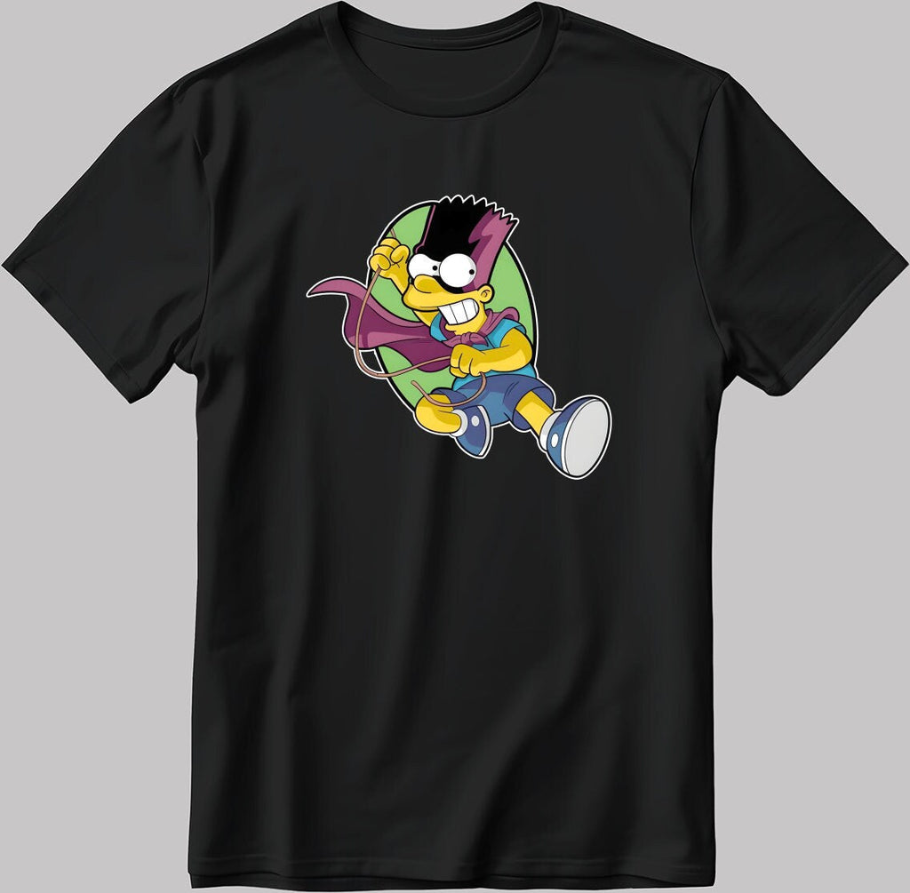 Bart Simpson Cosplay Short Sleeve White-Black Men's / Women's T Shirt N221