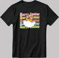 Happy Easter Poster Short Sleeve White-Black Men's / Women's T Shirt N407
