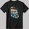 Duck Tales Car Short Sleeve White-Black Men's / Women's T Shirt N190