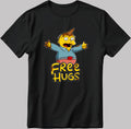 Free Hugs Ralph The Simpsons Short Sleeve White-Black Men's / Women's T Shirt N194
